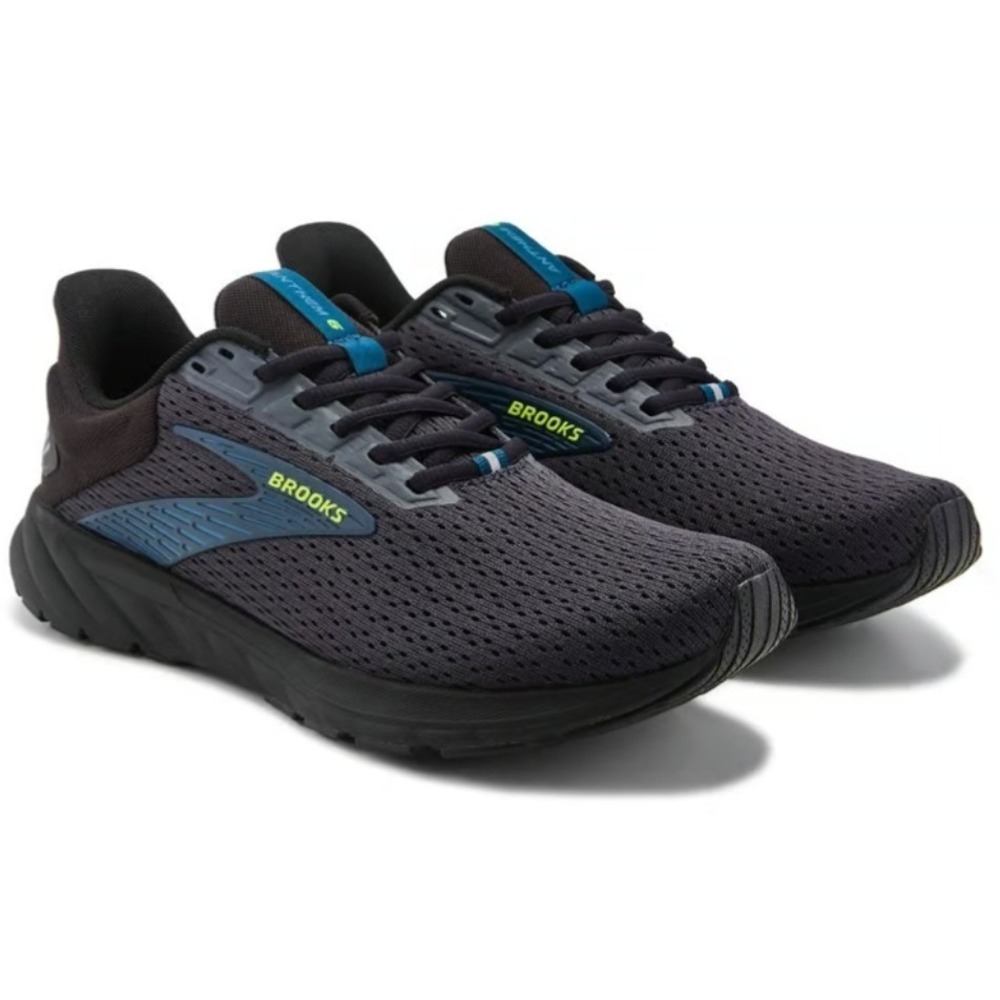Brooks Anthem 6 Mens Running Shoes Black Blue 1104141D006 Size 11.5 Medium D